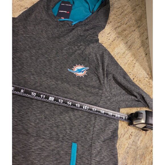 Lot of 2 Miami Dolphins New! Hoodie Fanatics Sz XL Thumbholes & T shirt Sz XXL - Picture 3 of 16